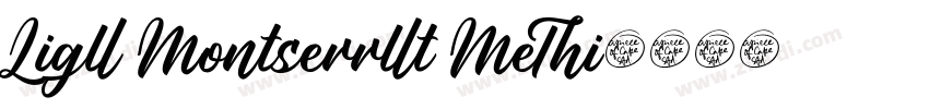 Liga Montserrat Medi字体转换